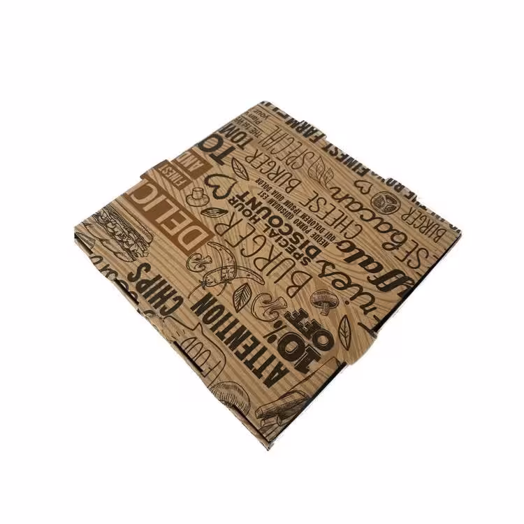 جعبه پیتزا 24 طرح عمومی پاک لند 100 عددی