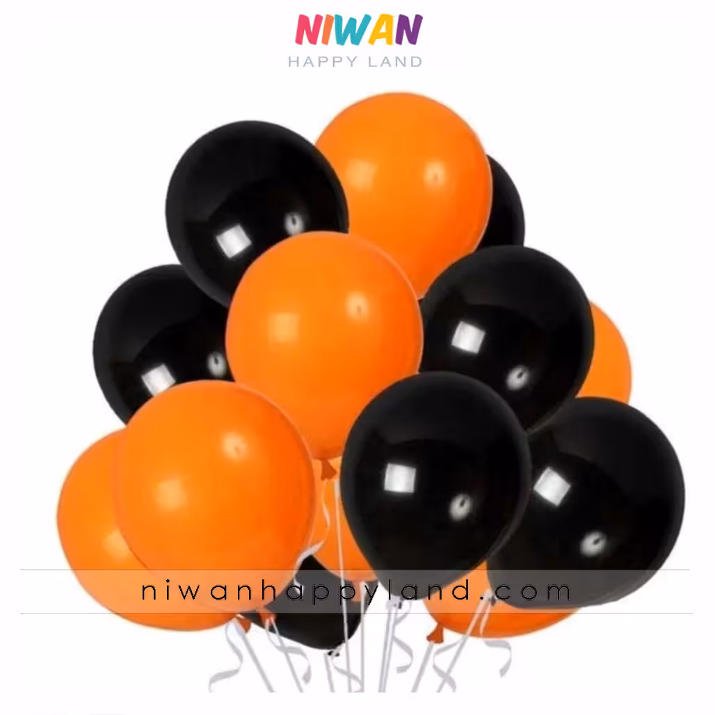 پک بادکنک مشکی نارنجی