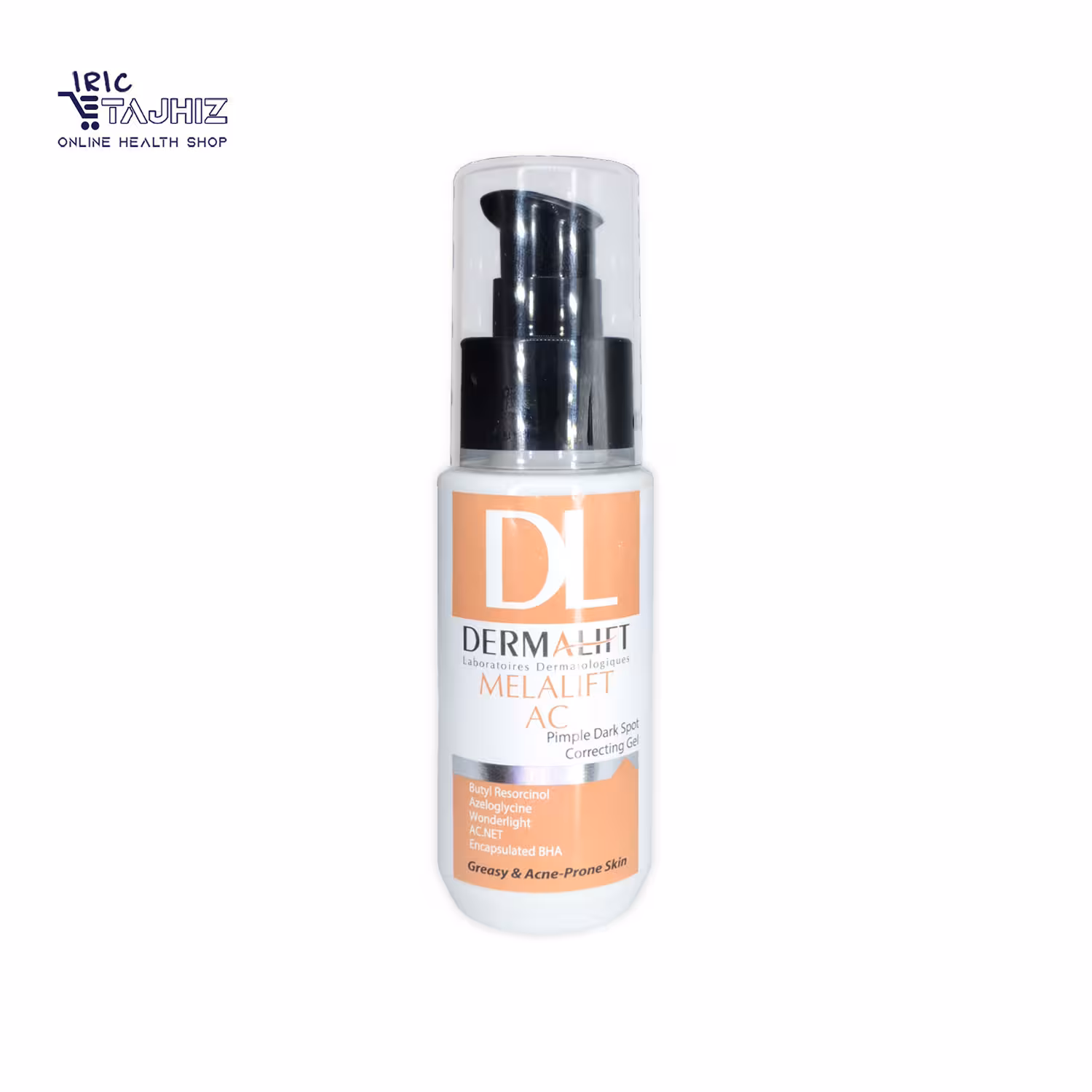 ژل روشن کننده پوست چرب ملالیفت AC درمالیفت DERMALIFT حجم 50 میلی لیتر