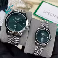 خرید ست ساعت زنانه و مردانه سیتیزن اسپشیال کلاسیک موتور ژاپن کیفیت عالی رنگ ثابت کد 2117009 - ردگل