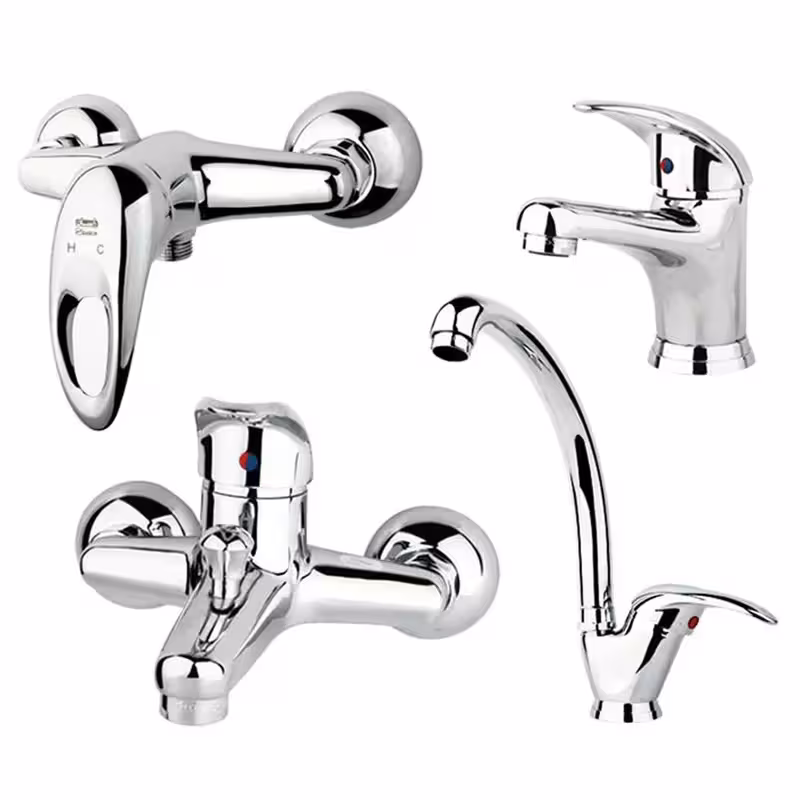 ست چهار تیکه شیرالات راسان مدل مروارید