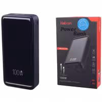 پاور بانک فست شارژ هترون HPB2055G QC PD 100W ظرفیت 20000 میلی آمپر ساعت