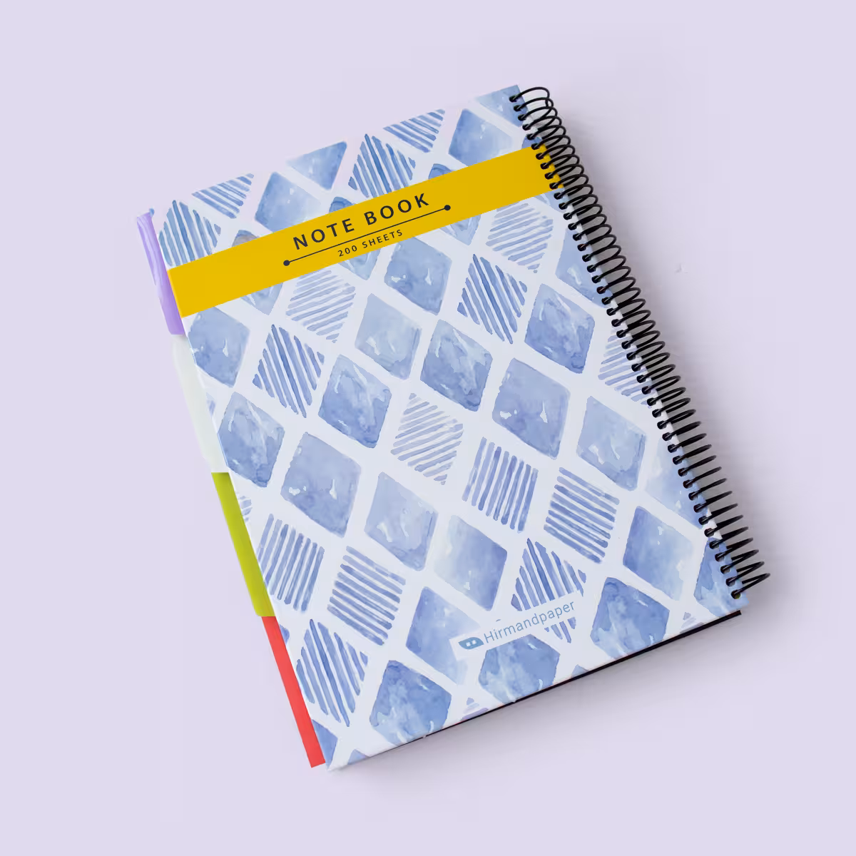 دفتر رحلی خط‌دار دیوایدردار آبی هیرمند (Hirmandpaper)