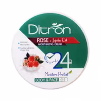کرم مرطوب کننده کاسه ای گل رز و جوجوبا دیترون ۲۰۰ میلی لیتر