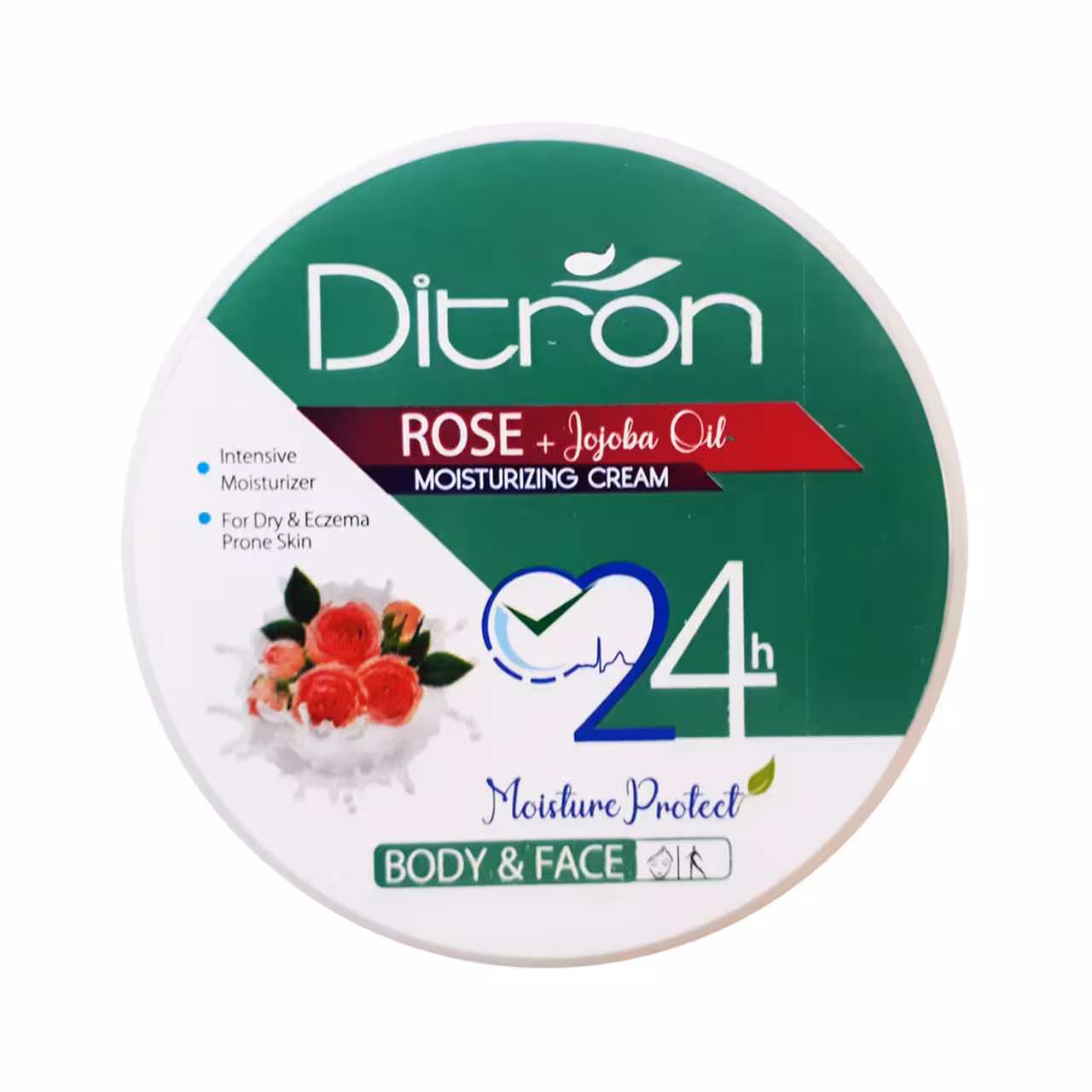 کرم مرطوب کننده کاسه ای گل رز و جوجوبا دیترون ۲۰۰ میلی لیتر