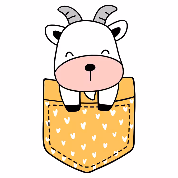 استیکر پارچه و لباس مدل دی تی اف طرح جیبی کد H10.565 مجموعه 5 عددی