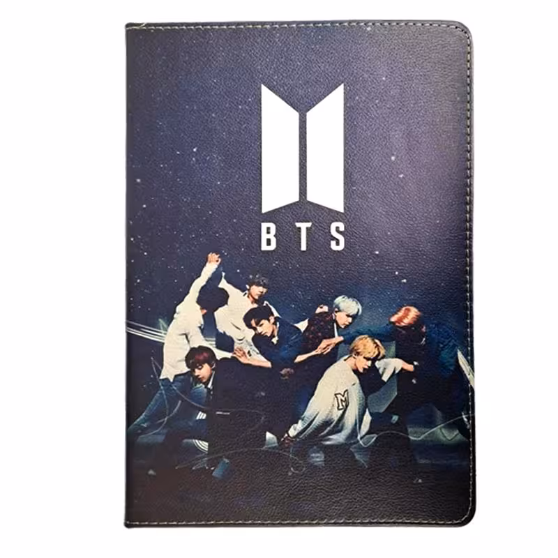کیف طرحدار (با قاب اصلی) بی تی اس (BTS) | تبلت سامسونگ "8.7 اینچ" Tab A7 Lite (T220-T225)