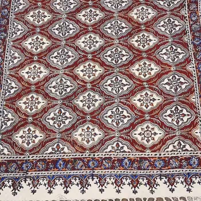 سفره قلمکار سنتی سایز 100در150 سانت سفره 6نفره 