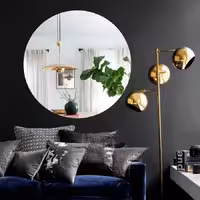 آینه دیواری گرد 60 سانت مدل LX13