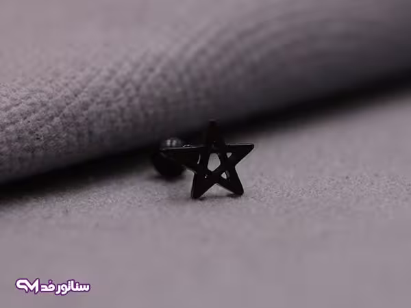 گوشواره اسپرت طرح ستاره PI9058