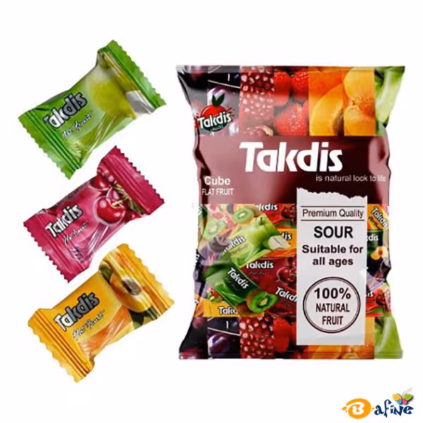 قیمت و خرید لواشک پذیرایی 4 لایه میوه ای تکدیس 80 عددی