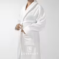 حوله تن‌پوش سفید مردانه/زنانه پریمیوم مدل Nauta
