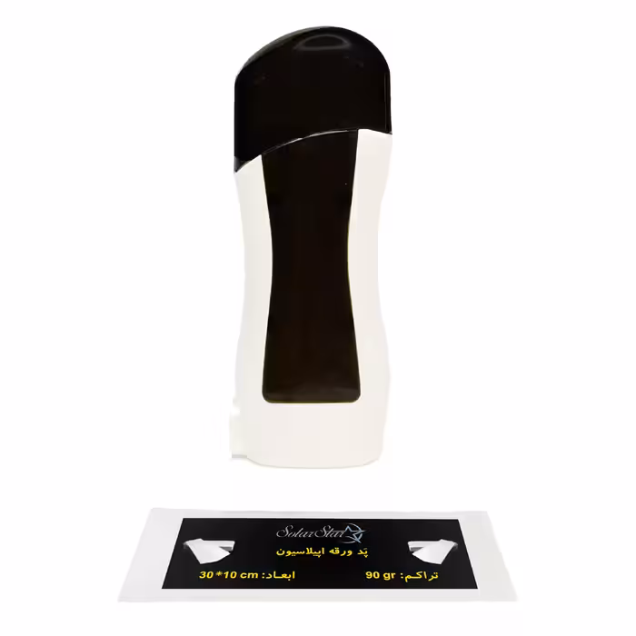 دستگاه موم گرم کن و ذوب وکس خشابی سولار استار مدل 401 به همراه پد اپیلاسیون بسته 10 عددی