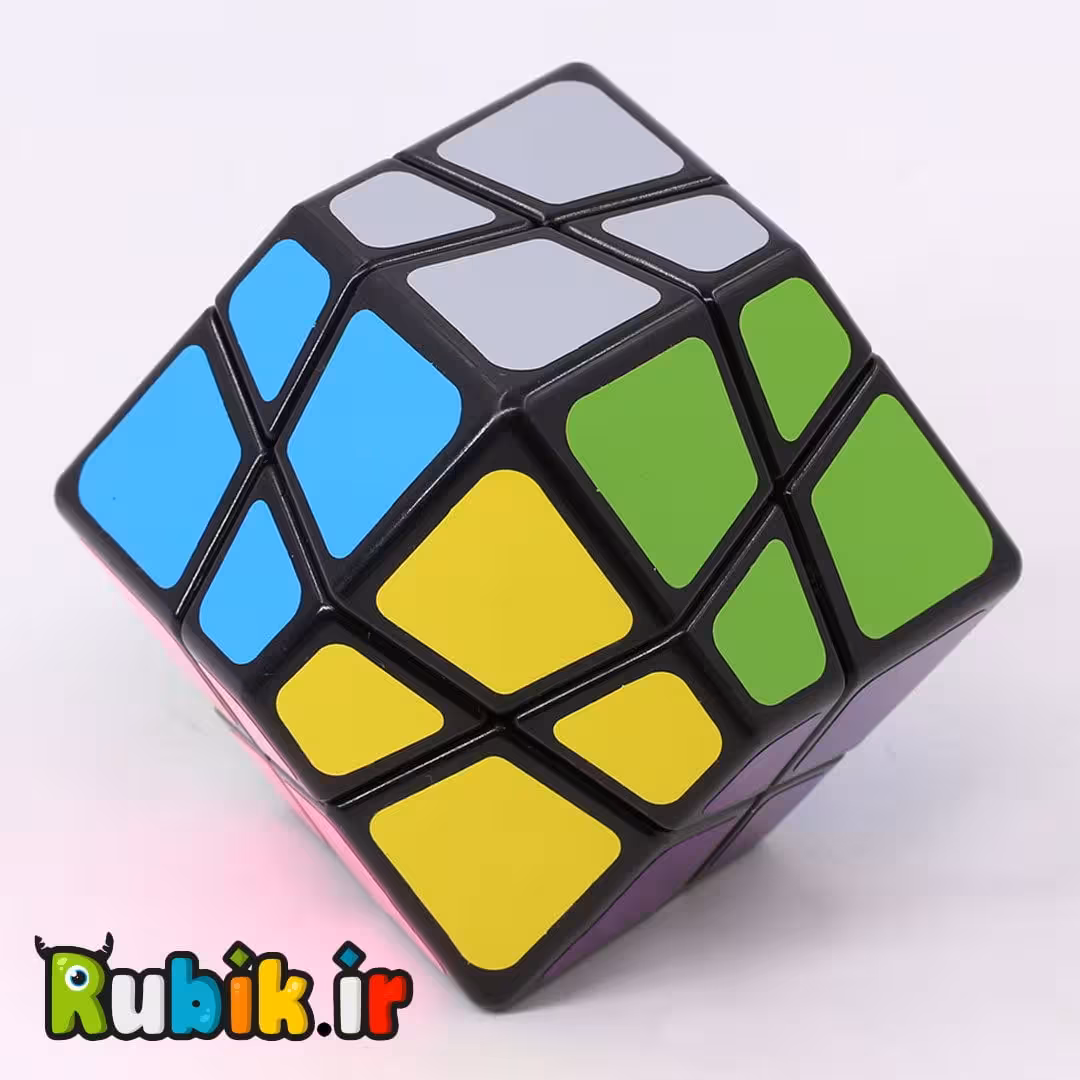 مشکی-اسکوب رامبیک 4 محور دودکاهدرون لن لن Lanlan Skewb Dodecahedron