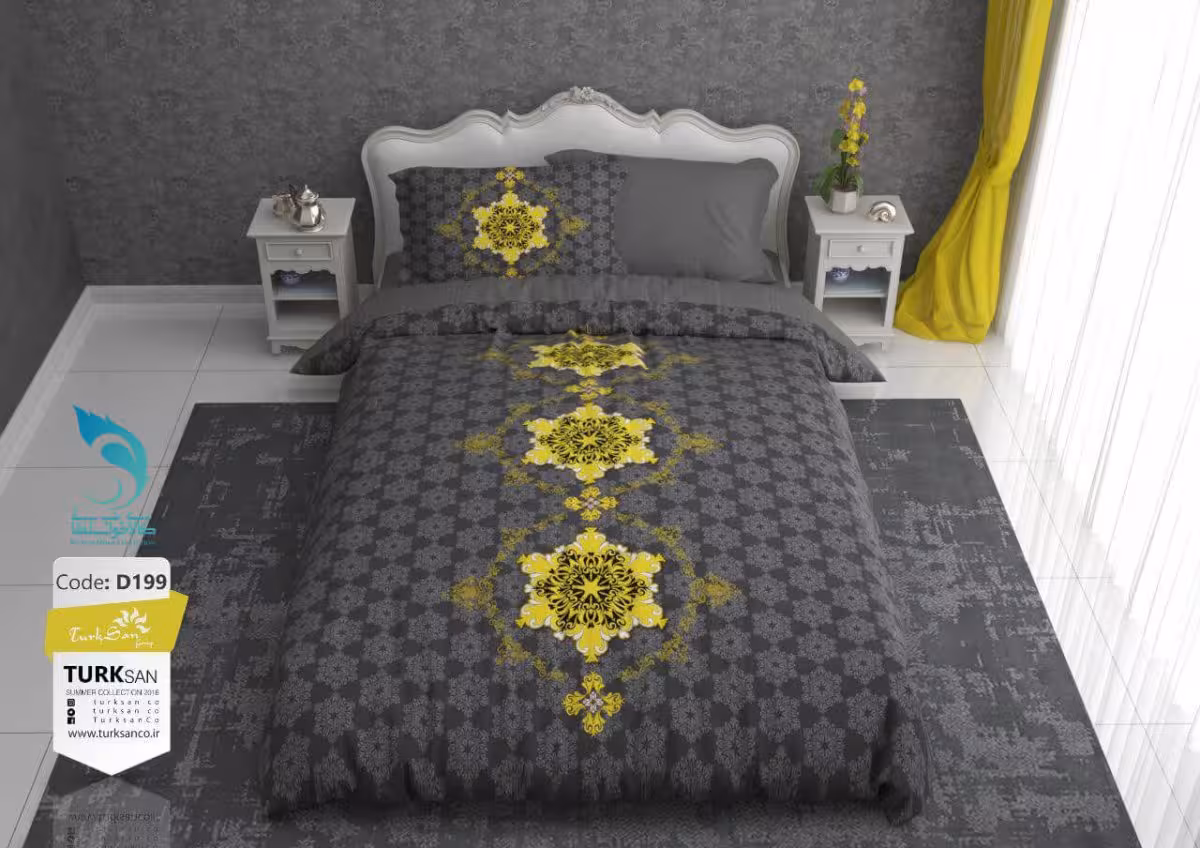 روتختی اسلیمی کد D199 یک نفره 4 تکه