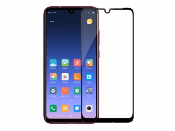 گلس ردمی 7 گلس فول مخصوص گوشی شیائومی redmi 7 محافظ صفحه نمایش شیشه ای Glass Screen Protector For Xiaomi Redmi7 / Redmi 7