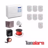 پکیج دزدگیر اماکن باسیم وزنی مدل فایروال سیم کارتی و تلفنی F10N7