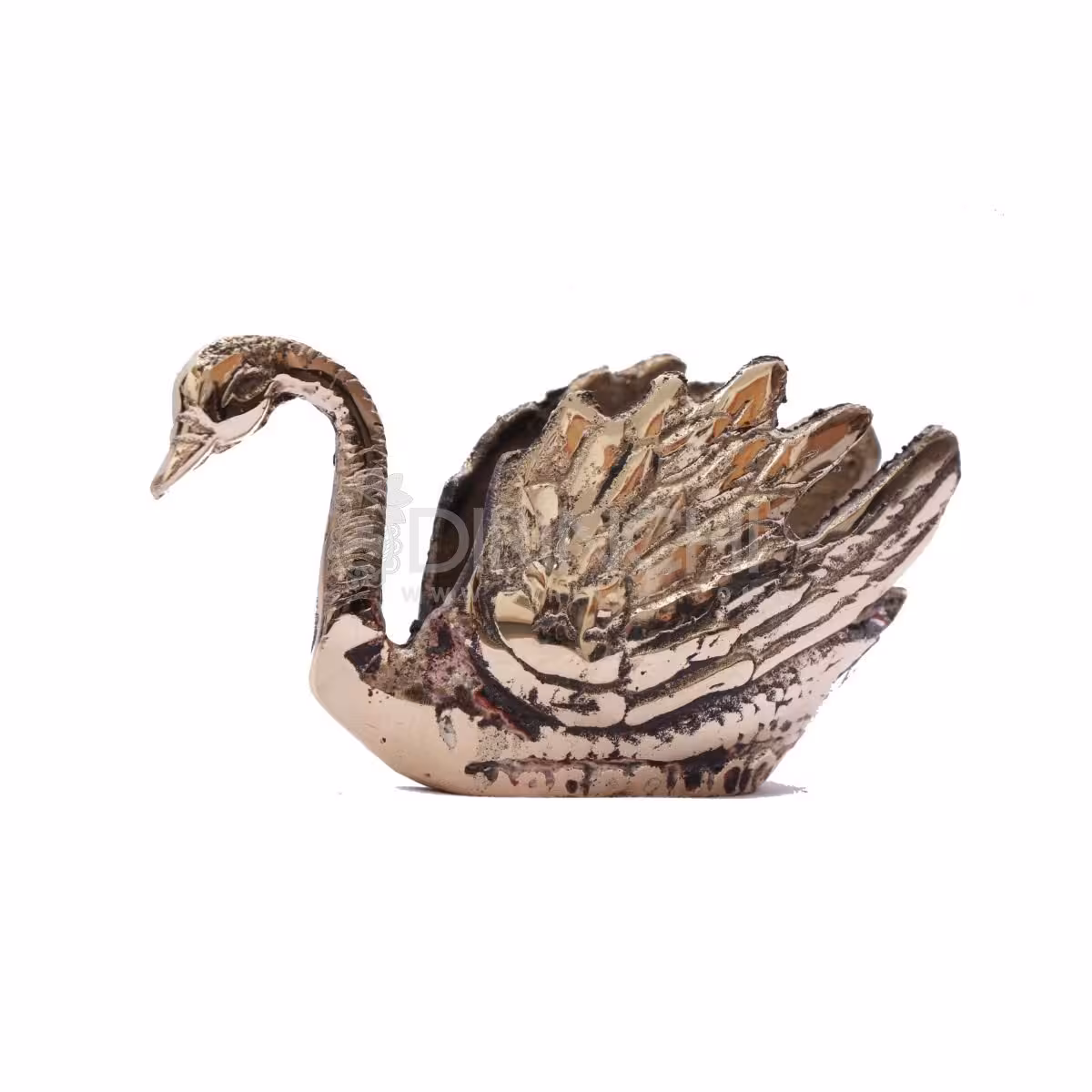 مجسمه برنزی قو عاشق سایز کوچک برنجی