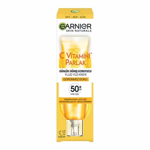ضد آفتاب ضدلک بیرنگ ویتامین سی c گارنیر SPF50 حجم 40 میل