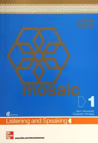 Mosaic 1 Listening and Speaking gold edition سایز وزیری چاپ رنگی با کیفیت