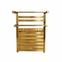 رادیاتور حوله خشک کن هاتیپس مدل استیل آلترمو دوطبقه 50*80 طلایی مات