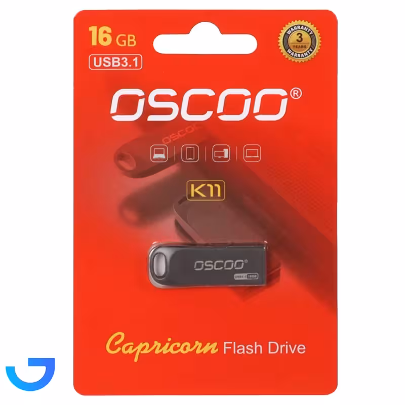 جزئیات ، قیمت و خرید فلش مموری اسکو مدل OSCOO K11 Capricorn USB3.1 Flash Memory - 16GB | فروشگاه آریا