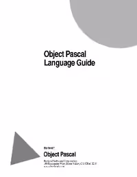خرید و دانلود نسخه کامل کتاب Object Pascal Language Guide