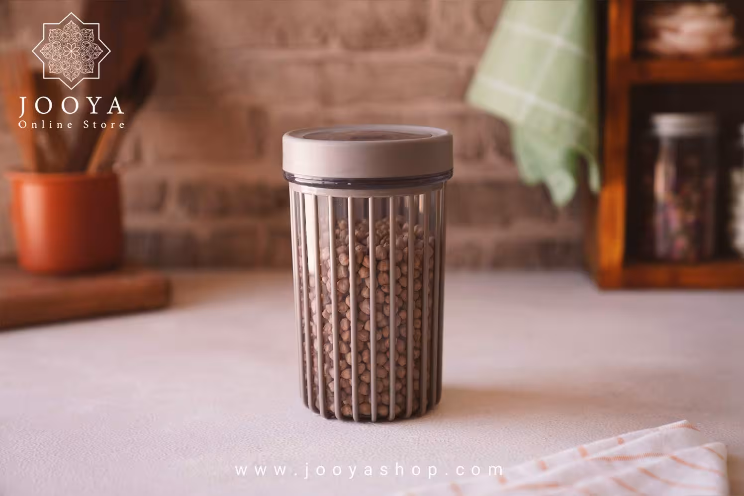 بانکه 1.1 لیتر فول لایف مدل قهوه ای