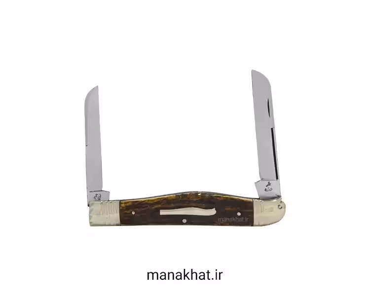 قلمتراش دو تیغ یک سر مرغی دسته شاخ گوزن 13 سانت استاد جواد توسلی