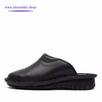 دمپایی چرم مردانه مدل آرمان