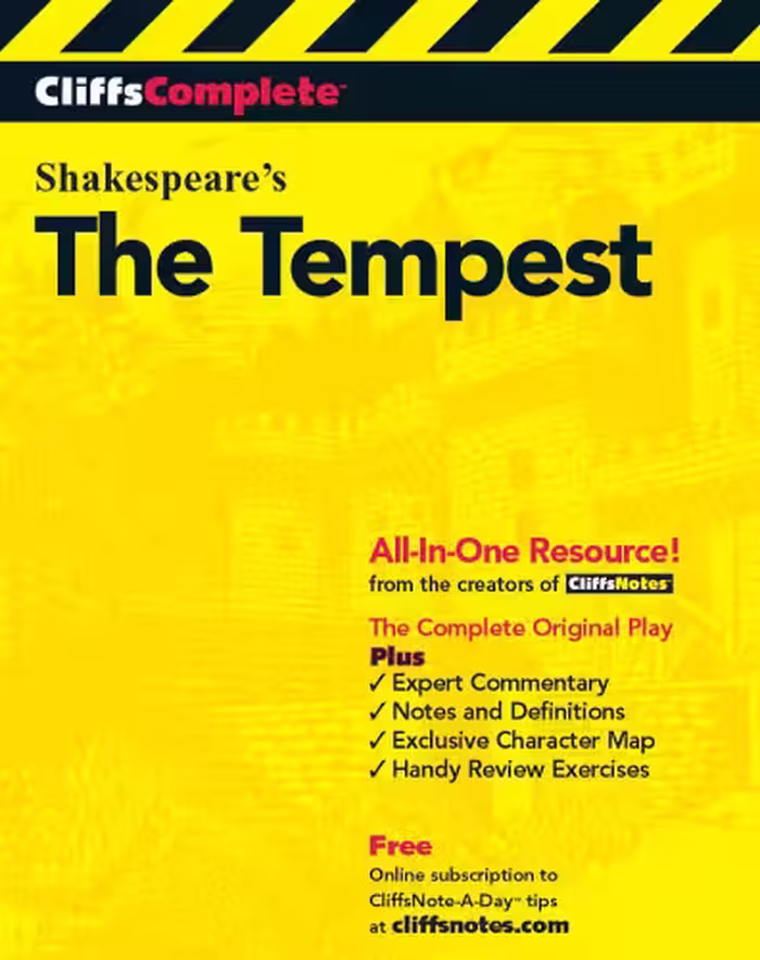 خرید و دانلود نسخه کامل کتاب The Tempest (Cliffs Complete)