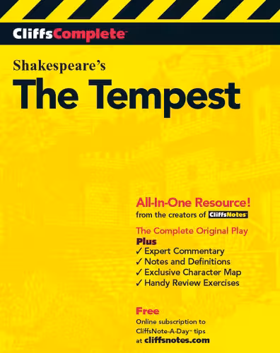 خرید و دانلود نسخه کامل کتاب The Tempest (Cliffs Complete)