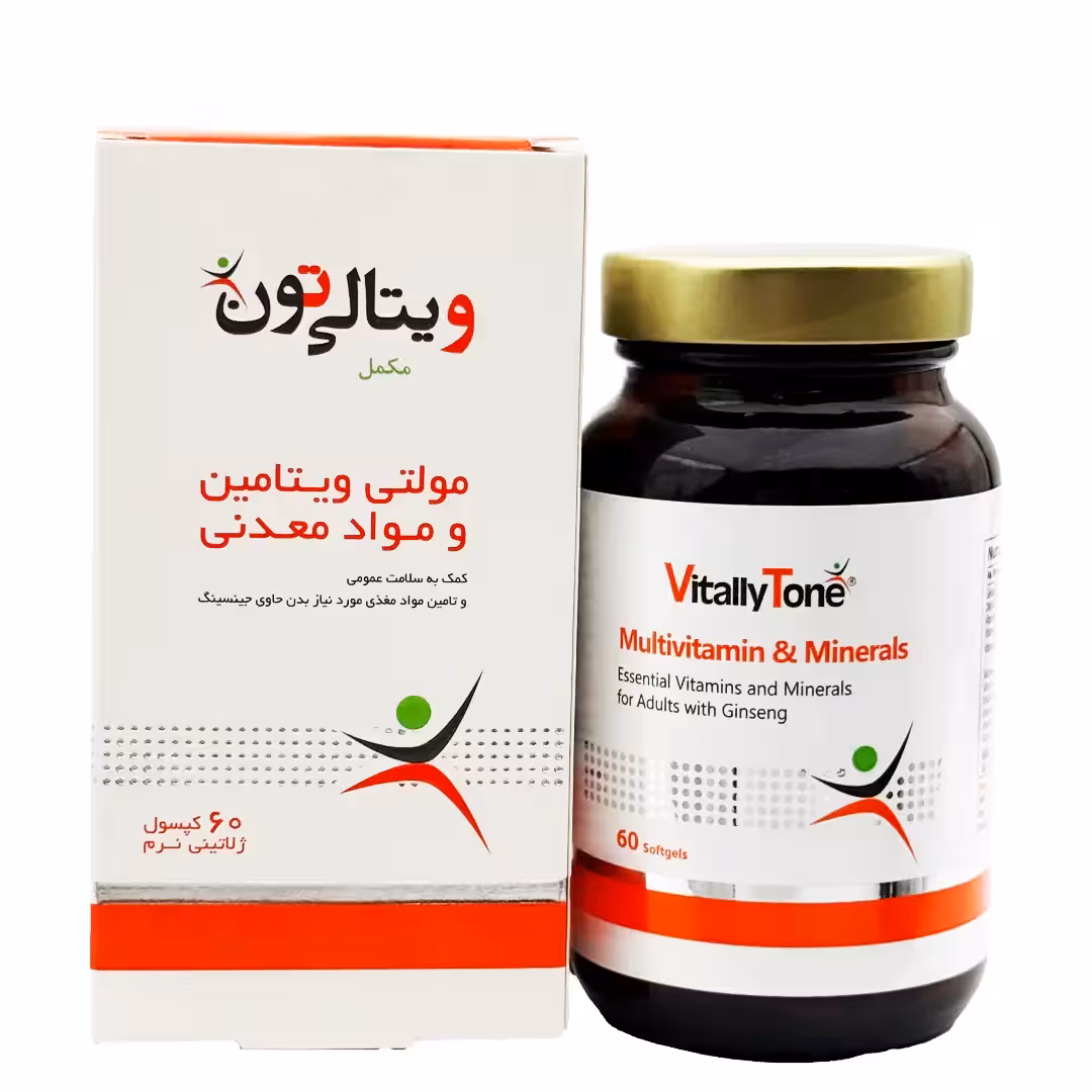 کپسول نرم مولتی ویتامین و مینرال ویتالی تون - 60 عددی