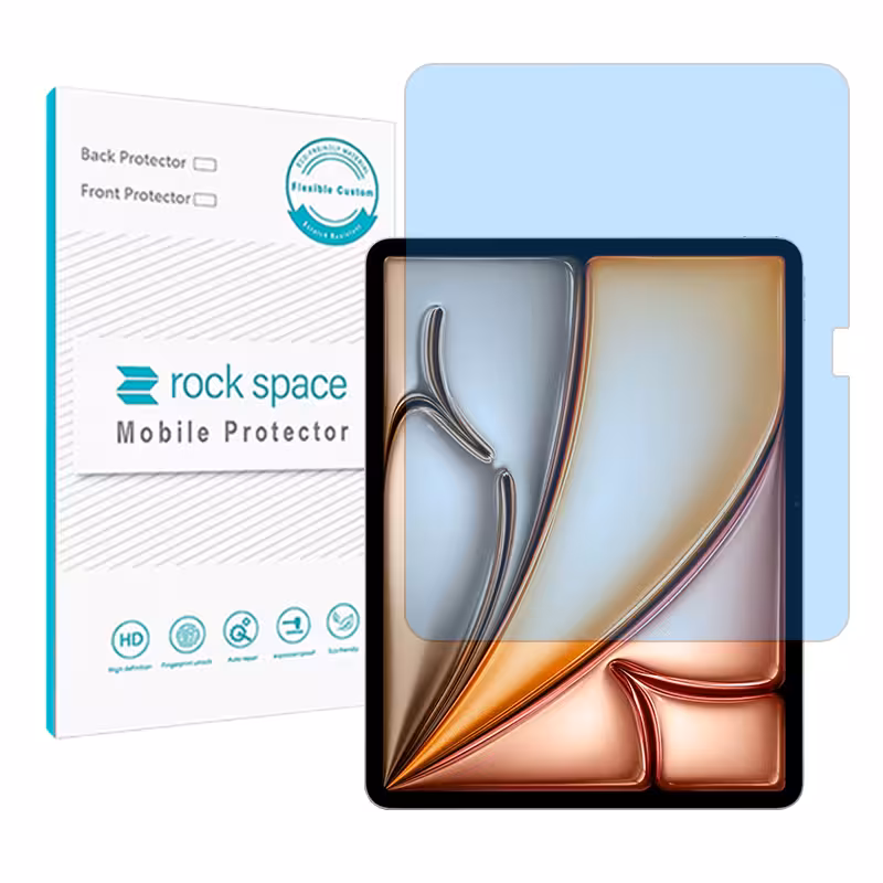 گلس تبلت اپل iPad Air 11 (2024) مدل نانو هیدروژل آنتی بلو برند راک اسپیس کد L