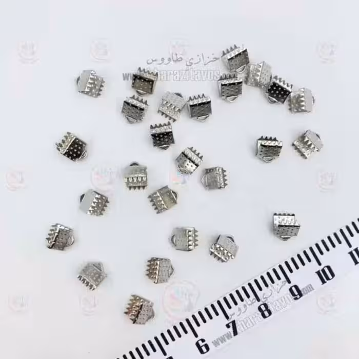 گازگیر 0٫5 سانتی ( نقره ای ) بسته 50 عددی