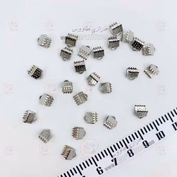 گازگیر 0٫5 سانتی ( نقره ای ) بسته 50 عددی