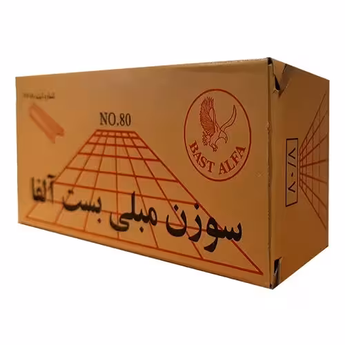 سوزن منگنه مبلی بست آلفا مدل 80/08 بسته 5000 عددی