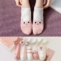 جوراب گربه صورتی n-1174