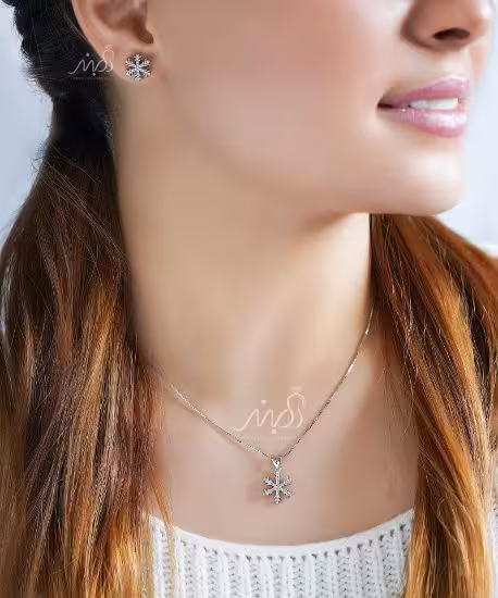 💍نیم ست جواهری ظریف دونه برف‌‌(N_4111)