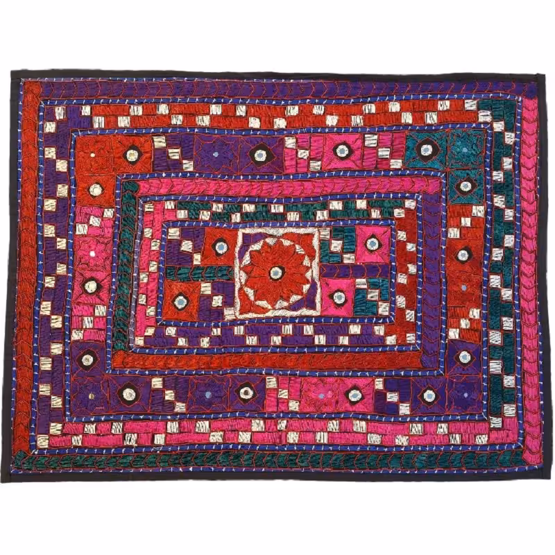 رومیزی مستطیل سوزن دوزی کد SOOZMOS14 نفیس