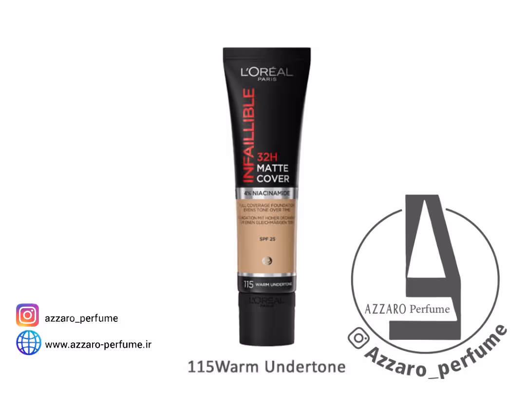 کرم پودر لورال (اورآل) مدل اینفایلیبل مات 32 ساعته شماره 115 حجم 30 میل