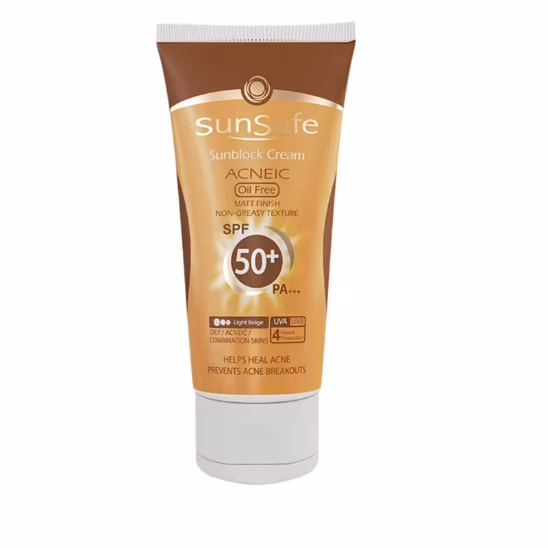 کرم ضد آفتاب آنتی آکنه  SPF50 سان سیف
