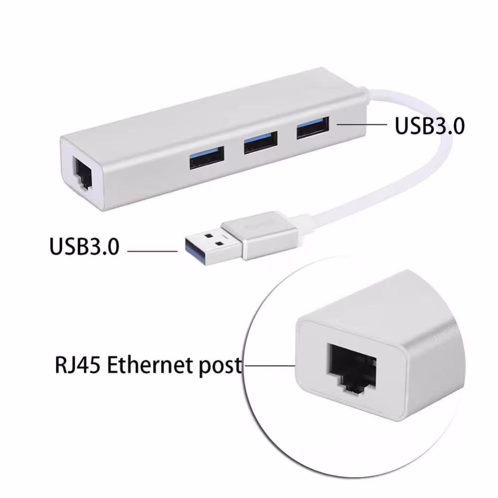 تبدیل TYPE C به LAN USB سرعت 1000