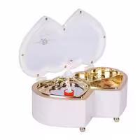 جعبه موزیکال طرح  قلب دوتایی