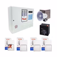 پک اقتصادی دزدگیر اماکن پایرونیکس سیم کارتی و خط ثابت مدل P-70 PYRONIX FUTALL