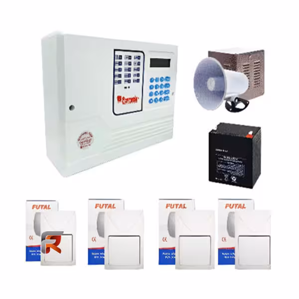 پک اقتصادی دزدگیر اماکن پایرونیکس سیم کارتی و خط ثابت مدل P-70 PYRONIX FUTALL