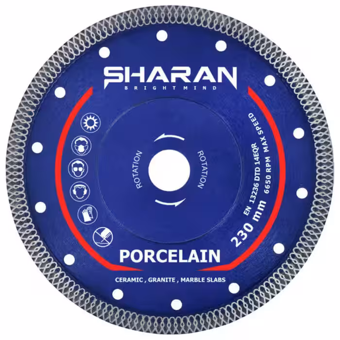 صفحه برش پرسلان شاران مدل DISK 230 سایز 230 میلی متر