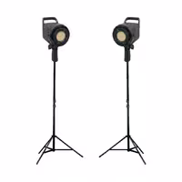 کیت تولید محتوا دو شاخه ویدئو لایت LED BK-1201 و پایه نور