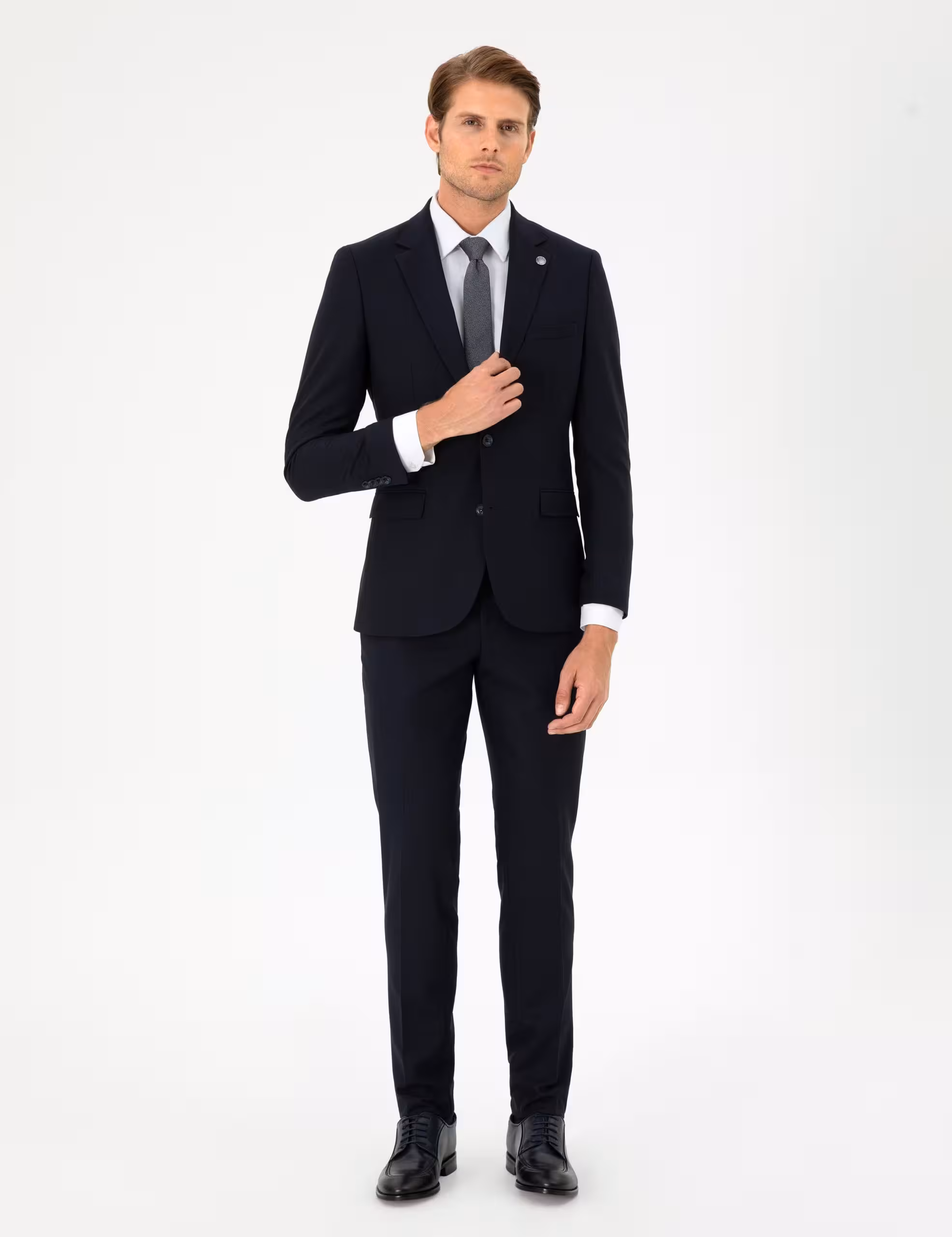 کت و شلوار مردانه سرمه ای پیرکاردین