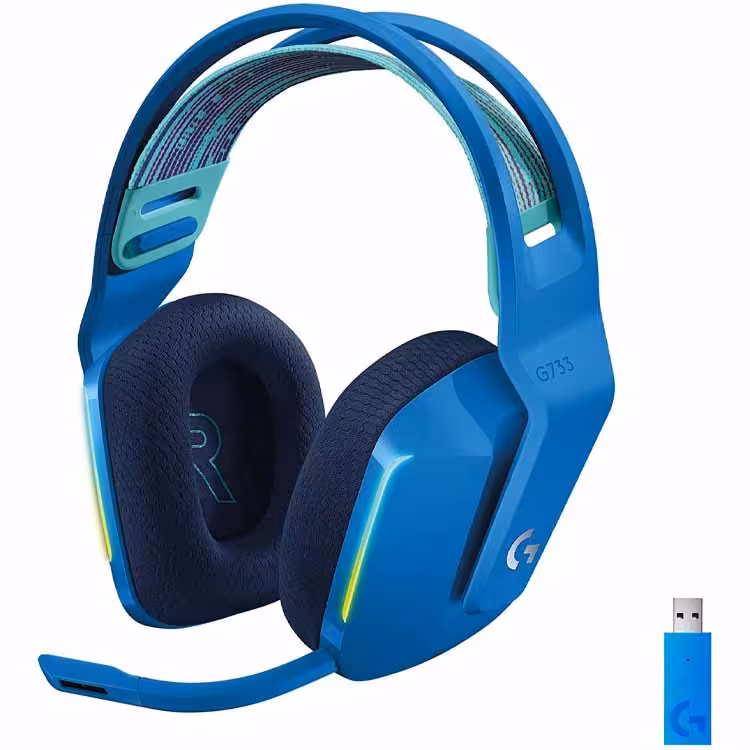 هدست لاجیتک Headset Logitech G733 Blue